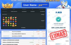 JACKPOT SLOT GACOR MAIN STARLIGHT PRINCESS 02 APRIL 2025