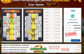 JACKPOT SLOT GACOR MAIN MAHJONG WAYS 2 14 MEI 2025