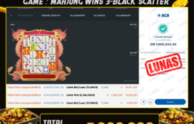 PROVIDER SLOT : PRAGMATIC PLAY ( MAHJONG WINS 3 BLACK SCATTER )