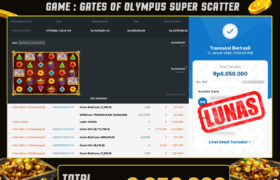 JACKPOT SLOT GACOR MAIN GATES OF OLYMPUS SUPER SCATER 17 JANUARI 2026