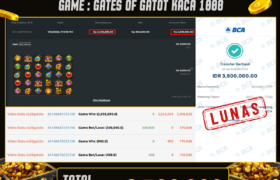 JACKPOT SLOT GACOR MAIN GATES OF GATOT KACA 1000 23 JANUARI 2026