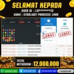 JACKPOT SLOT GACOR MAIN STARLIGHT PRINCESS 1000 14 FEBRUARI 2026