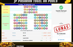 JACKPOT PASARAN TOGEL HK POOLS 11 FEBRUARI 2026